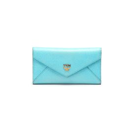 MCM Leder-Umschlag-Geldbörse Blau