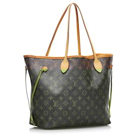 Louis Vuitton-Louis Vuitton Brown Monogram Neverfull MM-Brown