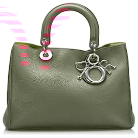 Dior-Dior Pink Medium Calfskin Diorissimo Tote-Pink