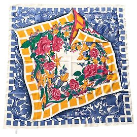 Cachecol Lanvin Joy de Rohanne Chabot de algodão multicolorido Multicor