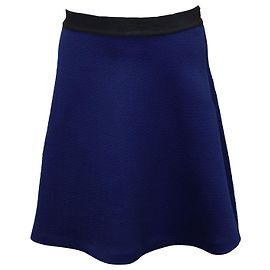 Sandro Paris Minigonna Svasata A Trapezio in Poliestere Blu Blu