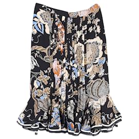 Tory Burch-Tory Burch Louisa Midi Skirt in Multicolor Silk-Other