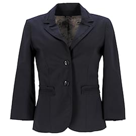 Jil Sander-Jil Sander Navy Blazer in Navy Blue Wool-Blue,Navy blue