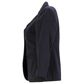 Jil Sander-Jil Sander Navy Blazer in Navy Blue Wool-Blue,Navy blue
