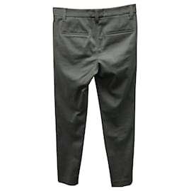 Brunello Cucinelli-Brunello Cucinelli Pantalon Classique en Coton Olive-Vert,Vert olive