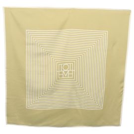 Sciarpa Totême Monogram in Seta Beige Altro