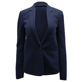 Joseph Single-Breasted Blazer in Navy Blue Acetate Navy blue