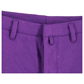 Jil Sander-Jil Sander Trousers in Purple Virgin Wool-Purple