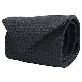 Cravatta Ermenegildo Zegna Jacquard in Seta Nera Altro