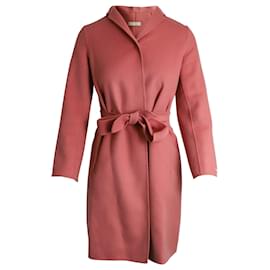 Autre Marque-'S Max Mara Wrap Coat in Pink Wool-Pink