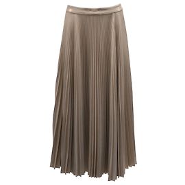A.l.C. Jupe longue plissée en polyester doré Doré Métallisé