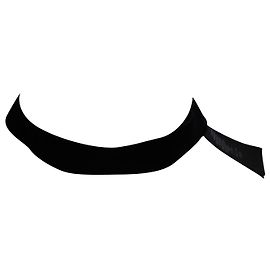 Saint Laurent Large Ruban Choker in Black Polyamide Black