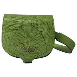 Burberry-Burberry Small Convertible Crossbody Bag in Green Leather-Green
