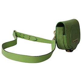 Burberry-Kleine wandelbare Umhängetasche von Burberry aus grünem Leder-Grün