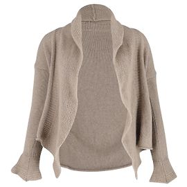 Joseph Cardigan Ouvert en Laine Beige Beige