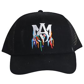 Gorra Trucker con logo Paint Drip Ma de Amiri en algodón negro Negro