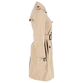 Burberry-Trench Burberry The Kensington in cotone beige-Beige