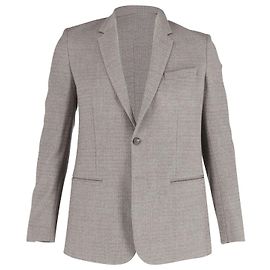 Maison Martin Margiela Maison Margiela Single-Breasted Jacket in Grey Wool Grey