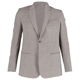 Maison Martin Margiela-Maison Margiela Single-Breasted Jacket in Grey Wool-Grey