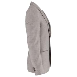 Maison Martin Margiela-Maison Margiela Single-Breasted Jacket in Grey Wool-Grey