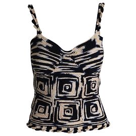Ulla Johnson Lucia Crocheted Crop Top in Multicolor Wool Multiple colors