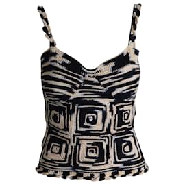 Ulla Johnson-Ulla Johnson Lucia Crocheted Crop Top in Multicolor Wool-Multiple colors