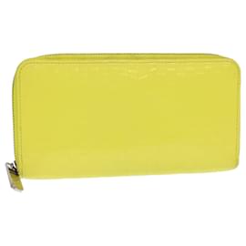 Louis Vuitton-LOUIS VUITTON Damier Facet Zippy Wallet Long Wallet Yellow M94401 LV Auth 40171-Yellow