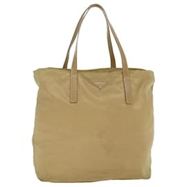 Prada-PRADA Shoulder Bag Nylon Khaki Auth 40046-Khaki