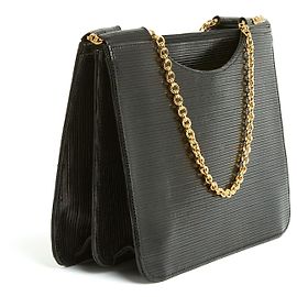 Chloé pelle nera vintage epi Nero