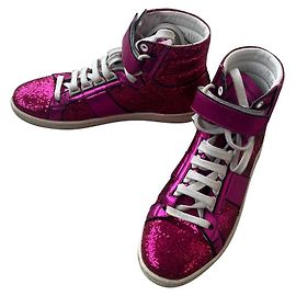 Yves Saint Laurent Sneaker Leder Fuschia 37.5 Fuschia