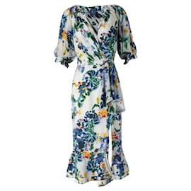 Autre Marque-Saloni Olivia Midi Dress in Floral Print Silk-Other