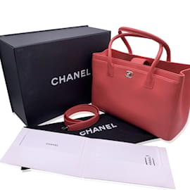 Chanel-Pink Pebbled Leather Executive Tote Bag with Strap-Pink