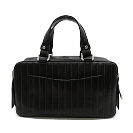 Chanel-Leather Mademoiselle Boston Bag A30036-Black