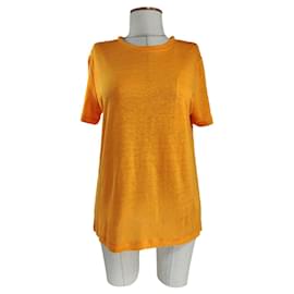 Autre Marque Top de lino naranja Rodebjer Naranja