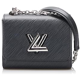 Louis Vuitton-Louis Vuitton Black Epi Twist MM-Black