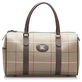 Burberry-Burberry Brown Vintage Check Boston-Brown,Multiple colors,Beige