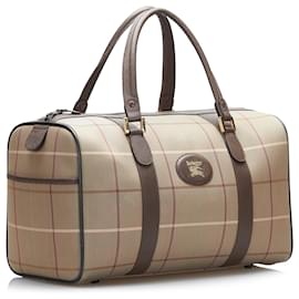 Burberry-Burberry Brown Vintage Check Boston-Brown,Multiple colors,Beige