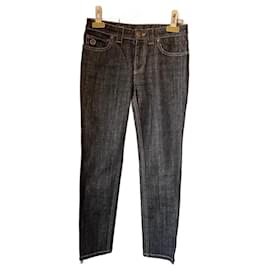 Louis Vuitton-calça jeans slim-Azul marinho
