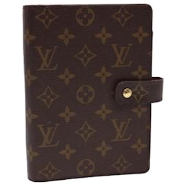 Louis Vuitton-LOUIS VUITTON Monogram Agenda MM Day Planner Cover R20105 LV Auth 40001-Other