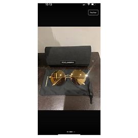 D&G Golden Sunglasses Golden