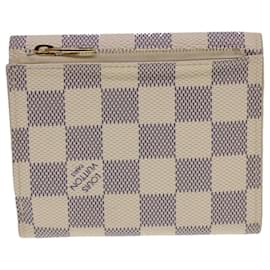 Louis Vuitton-LOUIS VUITTON Damier Azur Portefeuille Anais Trifold Wallet N63241 LV Auth 40180-Other