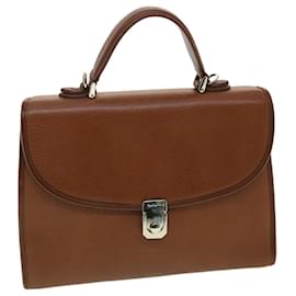 Autre Marque-Burberrys Hand Bag Leather Brown Auth yk6450-Brown