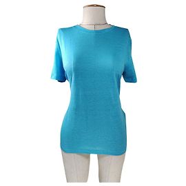 Autre Marque Top de lino azul Rodebjer Talla M Azul