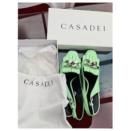 Casadei-Csadei heels in Tiffany Mint Sorbet shade - Size 41-Other,Light green