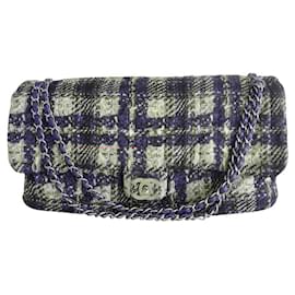 Chanel-Chanel Classic sizem Bag-Blue,Multiple colors,Beige,Coral