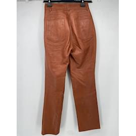 Autre Marque-SAKS POTTS Pantalon T.0-5 1 cuir de vachette-Camel