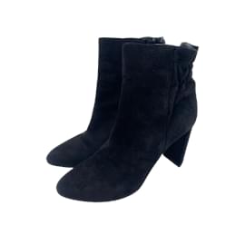 Dior-DIOR  Ankle boots T.EU 39.5 Suede-Black