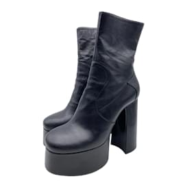 Saint Laurent-SAINT LAURENT  Boots T.EU 39.5 Leather-Black