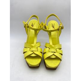 Saint Laurent-SAINT LAURENT  Sandals T.EU 41 Leather-Yellow