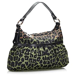 Fendi-Fendi Brown Bicolor Leopard Chef-Brown